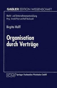 bokomslag Organisation durch Vertrge