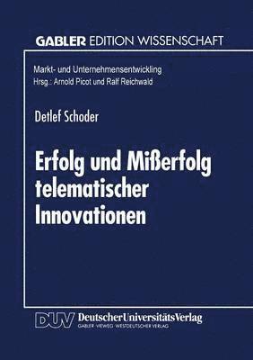 bokomslag Erfolg und Mißerfolg telematischer Innovationen