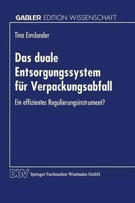 bokomslag Das duale Entsorgungssystem fur Verpackungsabfall