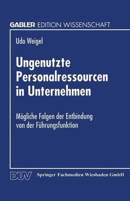 bokomslag Ungenutzte Personalressourcen in Unternehmen