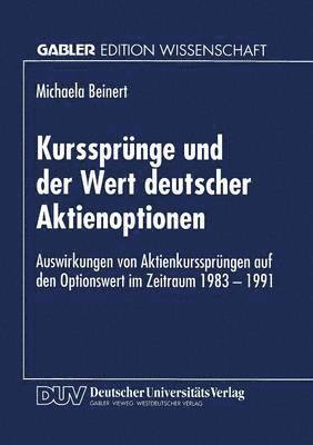 bokomslag Kurssprunge und der Wert deutscher Aktienoptionen