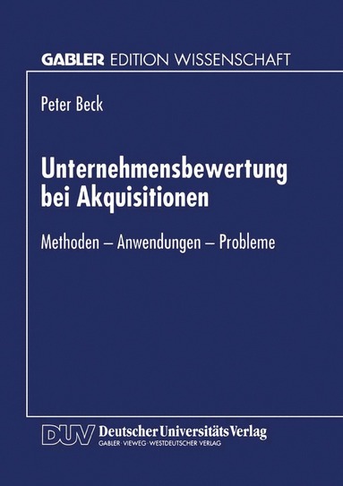 bokomslag Unternehmensbewertung bei Akquisitionen