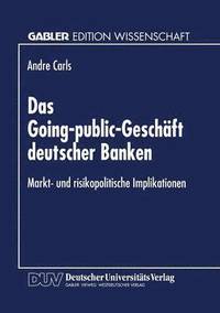 bokomslag Das Going-public-Geschaft deutscher Banken