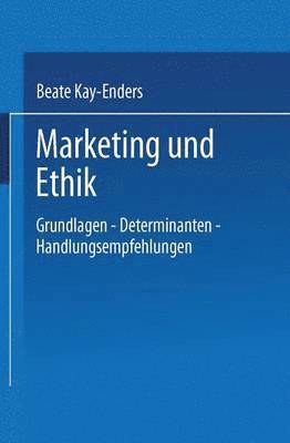 bokomslag Marketing und Ethik