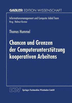 bokomslag Chancen Und Grenzen Der Computerunterstützung Kooperativen Arbeitens