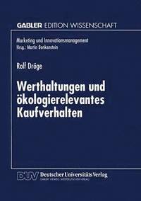 bokomslag Werthaltungen und ökologierelevantes Kaufverhalten