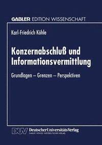 bokomslag Konzernabschluß und Informationsvermittlung