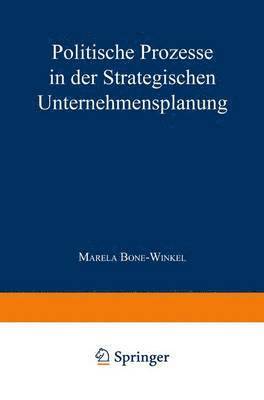 bokomslag Politische Prozesse in der Strategischen Unternehmensplanung