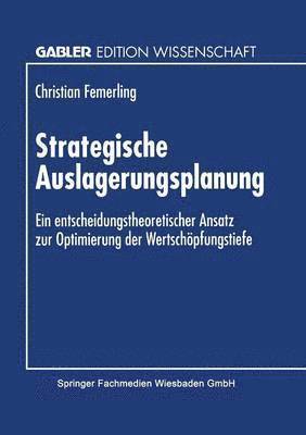 bokomslag Strategische Auslagerungsplanung