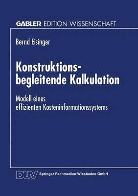 Konstruktionsbegleitende Kalkulation 1