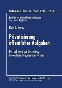 bokomslag Privatisierung ffentlicher Aufgaben