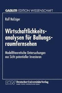 bokomslag Wirtschaftlichkeitsanalysen für Ballungsraumfernsehen