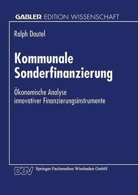 bokomslag Kommunale Sonderfinanzierung