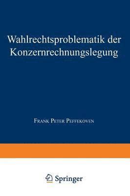 bokomslag Wahlrechtsproblematik der Konzernrechnungslegung