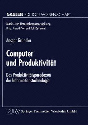 bokomslag Computer und Produktivität