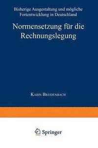 bokomslag Normensetzung Für Die Rechnungslegung: Bisherige Ausgestaltung Und Mögliche Fortentwicklung in Deutschland