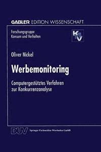 bokomslag Werbemonitoring: Computergestütztes Verfahren Zur Konkurrenzanalyse