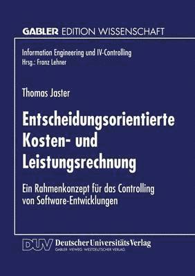 bokomslag Entscheidungsorientierte Kosten- und Leistungsrechnung