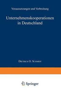 bokomslag Unternehmenskooperationen in Deutschland