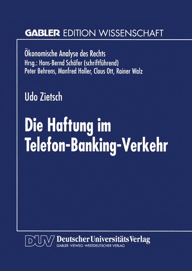 Die Haftung im Telefon-Banking-Verkehr, Häftad