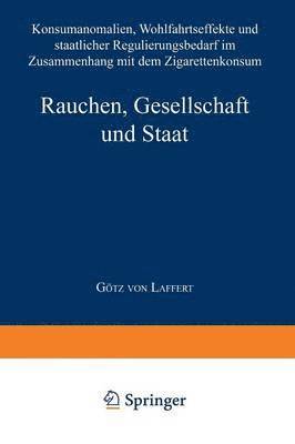 bokomslag Rauchen, Gesellschaft und Staat