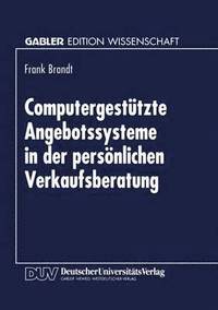 bokomslag Computergestutzte Angebotssysteme in der persoenlichen Verkaufsberatung