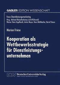 bokomslag Kooperation ALS Wettbewerbsstrategie Für Dienstleistungsunternehmen