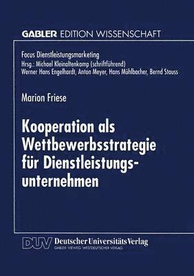 bokomslag Kooperation als Wettbewerbsstrategie fr Dienstleistungsunternehmen