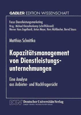 Kapazittsmanagement von Dienstleistungsunternehmungen 1