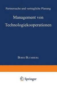 bokomslag Management Von Technologiekooperationen: Partnersuche Und Vertragliche Planung