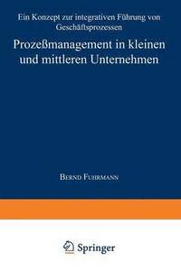 bokomslag Prozessmanagement in kleinen und mittleren Unternehmen