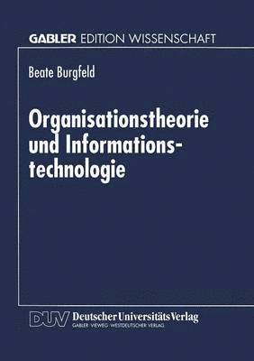 bokomslag Organisationstheorie Und Informationstechnologie