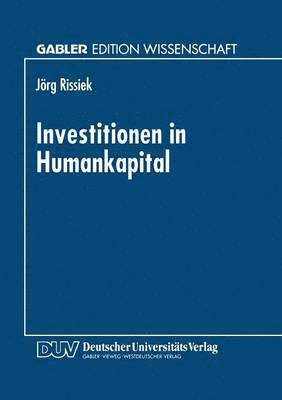 bokomslag Investitionen in Humankapital