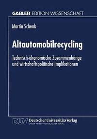bokomslag Altautomobilrecycling