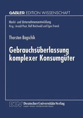 bokomslag Gebrauchsüberlassung komplexer Konsumgüter