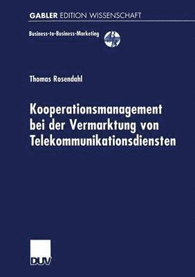 bokomslag Kooperationsmanagement bei der Vermarktung von Telekommunikationsdiensten