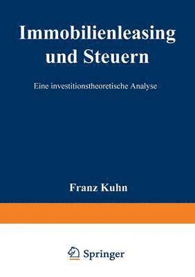 bokomslag Immobilienleasing und Steuern