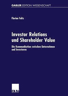 bokomslag Investor Relations und Shareholder-Value