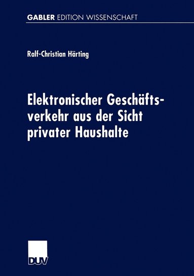 bokomslag Elektronischer Geschftsverkehr aus der Sicht privater Haushalte