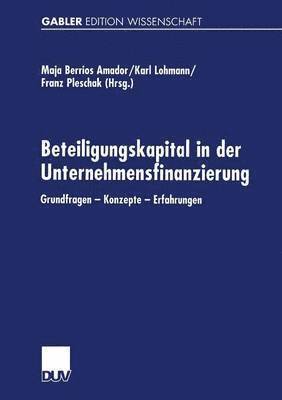 bokomslag Beteiligungskapital in der Unternehmensfinanzierung