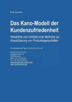 bokomslag Das Kano-Modell der Kundenzufriedenheit