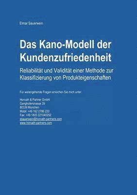 bokomslag Das Kano-Modell der Kundenzufriedenheit