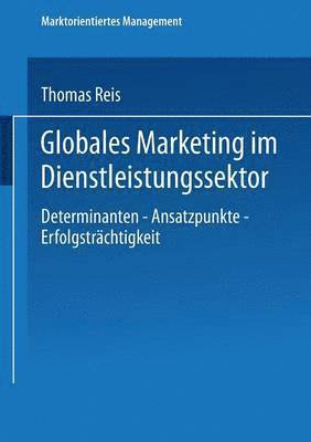 bokomslag Globales Marketing im Dienstleistungssektor