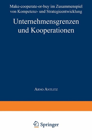 bokomslag Unternehmensgrenzen und Kooperationen