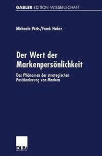 bokomslag Der Wert der Markenpersönlichkeit