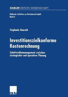 Investitionszielkonforme Kostenrechnung 1