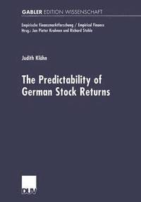 bokomslag The Predictabilty of German Stock Returns