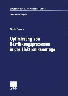 bokomslag Optimierung von Bestuckungsprozessen in der Elektronikmontage