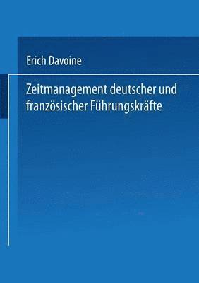 bokomslag Zeitmanagement deutscher und franzoesischer Fuhrungskrafte