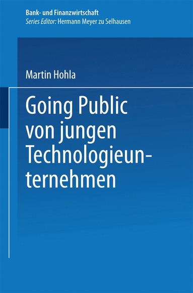 bokomslag Going Public von jungen Technologieunternehmen